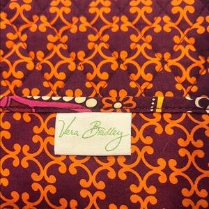Vera Bradley Vibrant Orange and Purple Quilted Bag